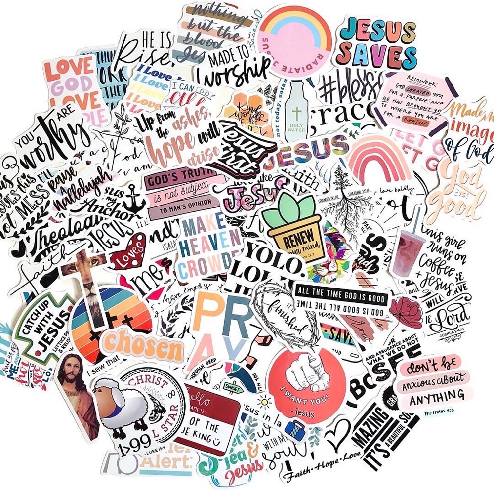 Christian Stickers - 15 Pack